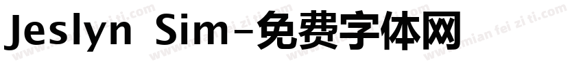 Jeslyn Sim字体转换